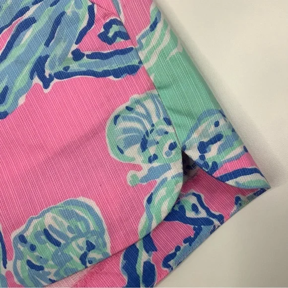 Lilly Pulitzer Addie Shorts Pink Pout Barefoot Princess Seashell. Size 4. - Picture 4 of 6